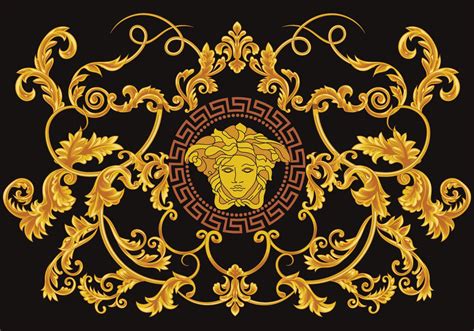 versace design wallpaper|Versace wallpaper black and gold.